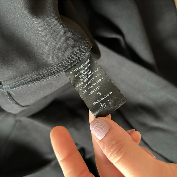 ASTR The Label Black Mini Cocktail Dress Size S Capri Strappy Bodycon Rayon - Picture 10 of 10